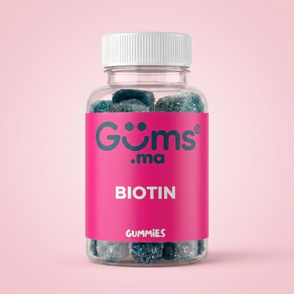 زجاجة Gums.ma Biotin Gummies — صورة أمامية للتغليف