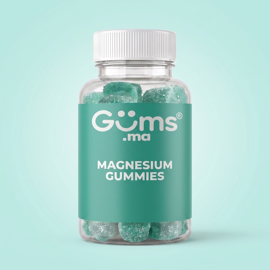 زجاجة Gums.ma Magnesium Complex Gummies — صورة أمامية للتغليف